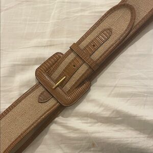 Banana Republic Textured Tan and Brown Belt